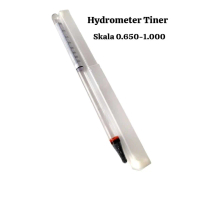 Hydrometer Tiner Alat Ukur Bensin Baume Density skala 0.650-1.000