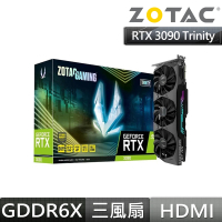 【ZOTAC 索泰】GAMING RTX 3090 Trinity 顯示卡+華碩 STRIX X570-I 主機板(此為一片顯示卡+兩片主機板)