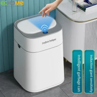 Echome 15L Intelligent Trash Can New Type Automatic Induction Electric Automatic Adsorption Bag with Cover In Domestic Bathroom