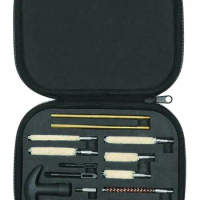 16Pcs Pistol Shotgun Gun Cleaning Kit for All Caliber Hand Guns 22 357 38 Brush Tool Airsoft Cleaner Brush Set with Storage Case