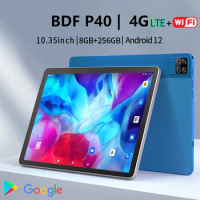 New 10.35 Inch Tablet PC 8GB RAM 256GB ROM Android 12 Google Play Dual 4G Network GPS Bluetooth 5G WiFi Frosted Tablet