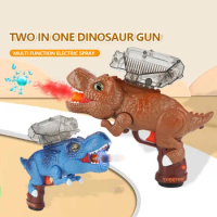 2In1 Dinosaur Gun for Kids Gel Ball Gun Electric Soft Bullet Toy Gun Children's Toy Guns Tyrannosaurus Toys for Kids Best Gift