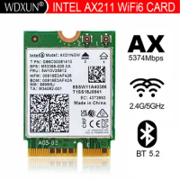Intel AX211 WiFi 6E CNVIo2 M.2 Wi-Fi Slot Tri-Band With Bluetooth 5.2 Network Wireless Adapter 2.4g/5g/6g For Win10 PC/Laptop