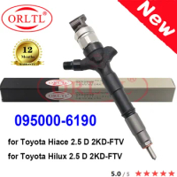 ORLTL NEW 095000-6190 23670-09060 23670-0L010 Diesel Injector 0950006190 095000 6190 For Hiace Toyota Denso Hilux 2KD-FTV D4D