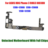 Unlocked Mobile Housing Electronic Panel Mainboard Motherboard Circuits Flex Cable For ASUS ROG Phone 3 ROG3 I003DD