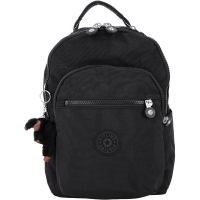Kipling SEOUL 小款 筆電隔層防潑水尼龍後背包(黑色)
