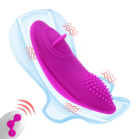 Wireless Vibrating Egg Panties Vagina Massage Clitoris Stimulator Tongue Licking Vibrator Sex Toys For Women Masturbator