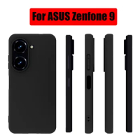 For ASUS Zenfone 9 Case Black Matte Non-Slip Skid-proof Soft TPU Silicone Case Cover
