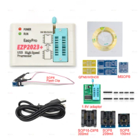 EZP2023 USB SPI Programmer with 10 Adapter Support 24 25 93 95 EEPROM Flash Bios Minipro Faster than EZP2019