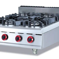 Gas stove Stainless steel gas range (4-Burners) Counter Top commericial Gas Stove multi-cooker gas cooktop,factory sale