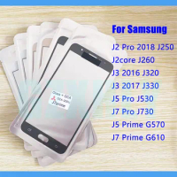 10pcs/lot GLASS + OCA LCD Front Outer Lens For Samsung Galaxy G610 G570 J530 J730 J330 J260 J2 J5 J7 Pro Prime J3 Touch Screen