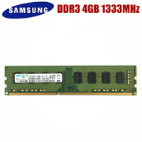 Samsung 4GB PC3 10600U DDR3 1333MHZ พีซีคอมพิวเตอร์เดสก์ท็อป RAM หน่วยความจำเดสก์ท็อป4G PC3 RAM