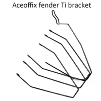 Aceoffix for Brompton folding bike fender Ti bracket ultralight 60g black color mud guard bracket rear front mudguard