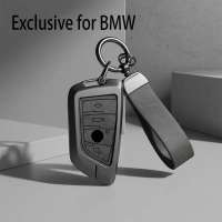 เคสกุญแจรีโมทรถยนต์โลหะผสมสังกะสีสำหรับ BMW F10 F20 F30 G20 G30 X1 X3 X5 X6 X7 1 3 5 6 7 Series G11 