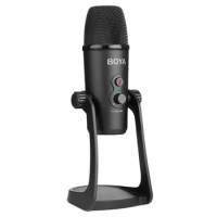 Original BOYA BY-PM700 USB Sound Recording Condenser Microphone with Holder for Broadcasting Voice Recording Desktop Microphones