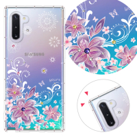 YOURS 三星 Galaxy Note10 6.3吋 奧地利彩鑽防摔手機殼-紫羅蘭