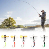 Turbo Propeller Spinner Fly Fishing Hook 5pcs Lures Bait High Carbon Steel Fish Hook For Freshwater And Saltwater