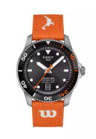 TISSOT Tissot Seastar Wilson WNBA Special Edition Black Dial Orange Leather Band Powermatic 80 Autom
