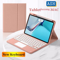 ASH Case Touchpad Keyboard For iPad Pro 11 2022 10.2 9th 8th 7th iPad 10.9 10th Air 5 4 3 2 1 9.7 6th 5th Smart Leather Cover
