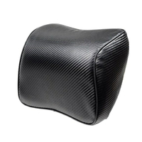 權世界@汽車用品 安伯特 邱比特 碳纖紋車用慢回彈記憶棉紓壓頭枕 柔軟舒適 頸靠墊 ABT-A119