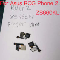 10PCS New For Asus ROG Phone 2 ZS660KL Original Touch ID Fingerprint Sensor Scanner Home Return Key Menu Button Flex Cable