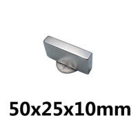 1~20PCS 50x25x10 mm N35 Block Powerful Magnets Strip Neodymium Magnet 50x25x10mm Strong Permanent NdFeB Magnetic 50*25*10 mm