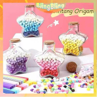 Botol Hias Kaca Berbentuk Bintang / Botol Harapan Melayang / Botol Origami Dengan Cahaya Botol Kaca