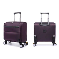 17"20"24"28"Cabin Travel Soft Canvas Men's Suitcase On Wheels Trolley Rolling Women's Luggage Boarding Case Valise Free Shipping