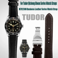 Vintage Leather Watch Band 20mm 22mm For Tudor M79250BA M25610TNL Black Bay Bracelet Ranger 1958 GMT Pelagos Men Cowhide Strap