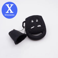 Xinyuexin Silicone Car Key Cover FOB Case for SAAB 9-3 9-5 93 95 4 Buttons Remote Key Jacket Protector Auto Part Car Accessories