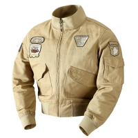 【巴黎精品】軍裝外套派克服-短版刺繡徽章空軍男夾克3色a1hg22