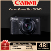 Canon PowerShot SX740 Digital Camera w/40x Optical Zoom &amp; 3 Inch Tilt LCD - 4K VIdeo Wi-Fi NFC Bluetooth Enabled Black Body