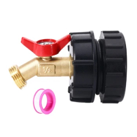 IBC Tote Fitting Brass IBC Adapter with 1/2inch Hose Fitting Adapter Dropship