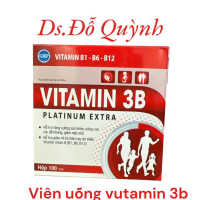 Viên Uống Vitamin 3b Hộp 100 viên- Hỗ Trợ Bổ Dung Vutamin B1B6B12- Ds Đỗ Quỳnh