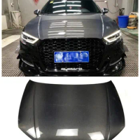 High Quality Carbon Fiber Front Engine Hood Vent Cover Fits For Audi A3 S3 2013-2019
