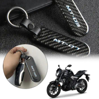 Keychain for Yamaha MT-03 MT-07 MT-09 MT-10 MT09 MT07 Carbon Fiber Key Ring Pendant Motorcycle Styling Accessories