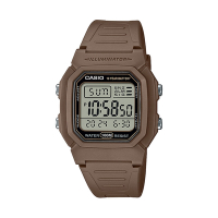 CASIO 卡西歐 實用滿分經典電子數字腕錶-深棕(W-800H-5)