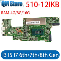 Mainboard For Lenovo MIIX 520-12IKB 510-12ISK 510-12IKB 525 Tablet Laptop Motherboard with I3 I5 I7 