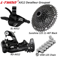 LTWOO AX12 1x12 Speed for MTB Bike Groupset Shift Lever Rear Derailleur Sunshine 11-46T/50T/52T Cassette VXM Chain Bicycle Parts