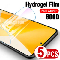 5pcs Full Cover Hydrogel Film For Xiaomi 12S Ultra 12T 12 Lite T S Pro 12X Xiaomy Xiomi 12 Lit 600D Water Gel Screen Protector