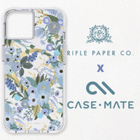 美國 CASE·MATE x RPC 限量聯名 iPhone 14 Pro 環保抗菌防摔殼MagSafe-花園派對-藍