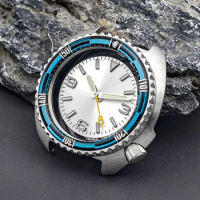 Silver Turtle Case Seiko Mod Wristwatch NH35 Japan Automatic Movement Sapphire Crystal Lume Bezel Insert 20ATM Waterproof Watch