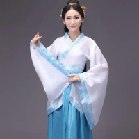 New woman dance dress stage traditional costumes chinese new year adult tang suit performance hanfu female cheongsam