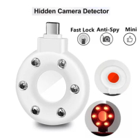USB-C/For IOS Anti Candid Camera Detector For Outdoor Travel Hotel Rental LED IR Alarm Phone Anti Peep Detection Tool