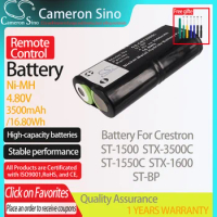 CameronSino Battery for Crestron ST-1500 ST-1550C STX-1600 STX-3500C fits Crestron ST-BP Remote Control battery 3500mAh 4.80V