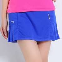 Tennis Table Tennis Badminton Skort Women's Yoga Sports Short Skirt Quick Dry Breathable Wild Pure Color Skirt