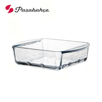 【Pasabahce】Borcam 造型紋路玻璃烤盤 餐具紋 方形玻璃烤盤 玻璃烤盤 烘焙烤盤