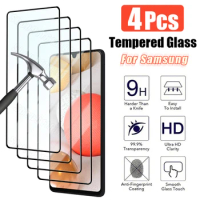 4PCS Tempered Glass for Samsung S22 S23 Plus A14 A12 A23 A13 A50 A70 Screen Protector for Samsung A32 A53 A33 A73 S21 S20 FE 5G