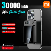 Xiaomi Mijia 30000mAh Magnetic Qi Wireless Charger Power Bank 22.5W Mini Powerbank For iPhone Samsung Huawei Fast Charging