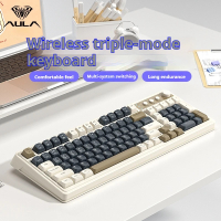 [Hot Sale]AULA S99 Wireless Wired Bluetooth Three Mode Keyboard Multimedia Gaming Office 98Keys ABS 
